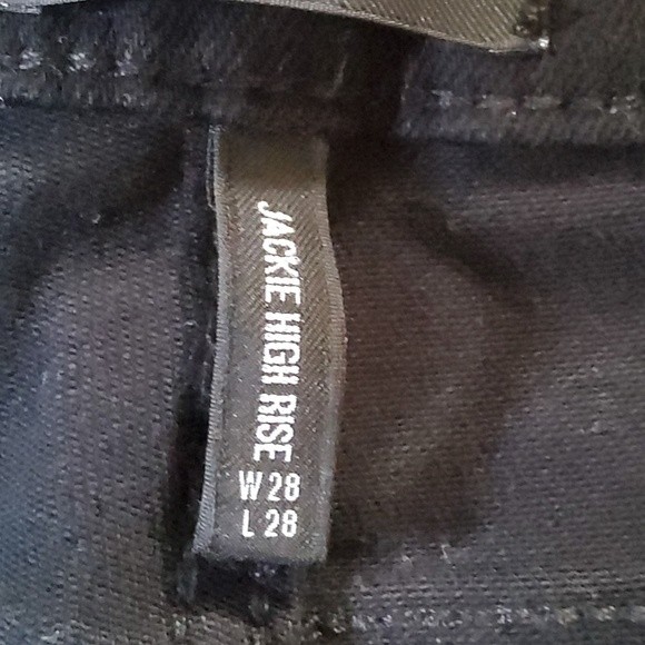 NWOT Driftwood Slim Skinny Embroidered Floral Denim Jeans Size 28 Black - Picture 12 of 15